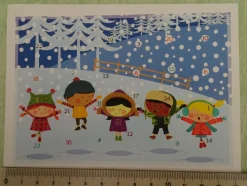 ältere SOS Kinderdörfer mini Adventskalender Postkarte Grußkarte Daniela Wittmann ua