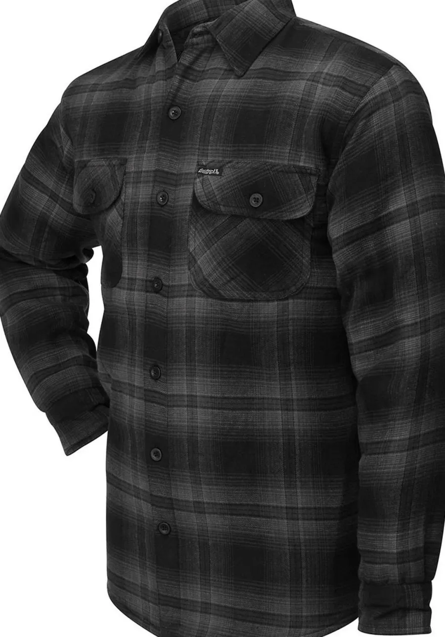 Lucky 13 Hemd Shocker Lined Flannel Grey/Black