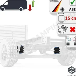 Luftfeder Z6 Zweikreisanlage für Fiat Ducato X250 X290-X295 2014-2021 Reisemobil