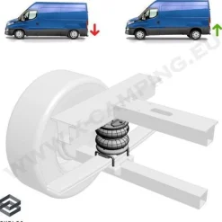 Luftfeder Z6 Zweikreisanlage für Fiat Ducato X250 X290-X295 2014-2021 Reisemobil
