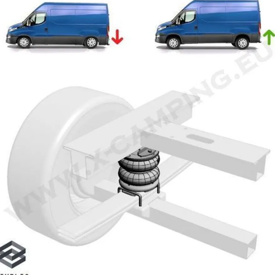 Luftfeder Z6 Zweikreisanlage für Fiat Ducato X250 X290-X295 2014-2021 Reisemobil