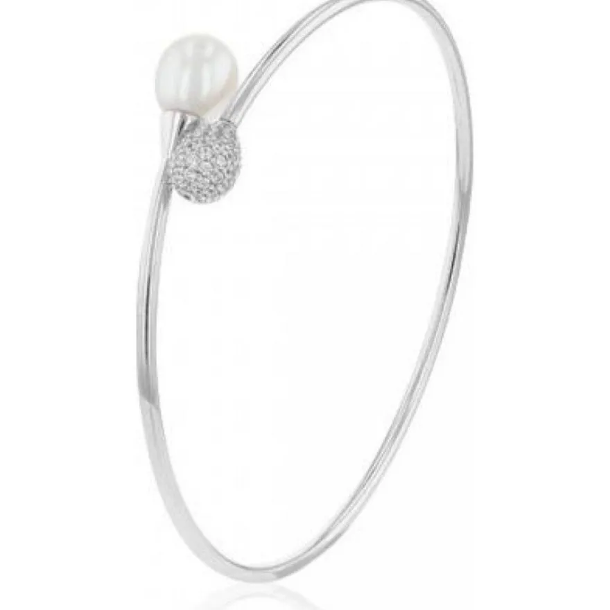 Luna Creation - 104.0439 - Luna-Pearls - Armreif - 925 Silber rhodiniert