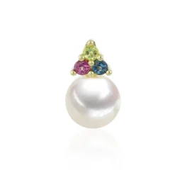 Luna-Pearls - 204.1483 - Anhänger - Damen - 585GG - Süßwasser-Zuchtperle und Topas