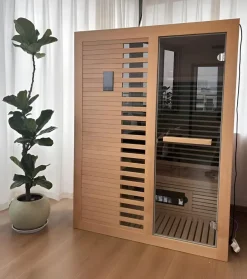 Luxus 2-Personen Infrarot-Sauna mit moderner Computersteuerung Heimsauna