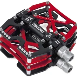 LYCAON Fahrradpedale MTB Pedal, CNC Aluminiumlegierung rutschfest, 3 Lager