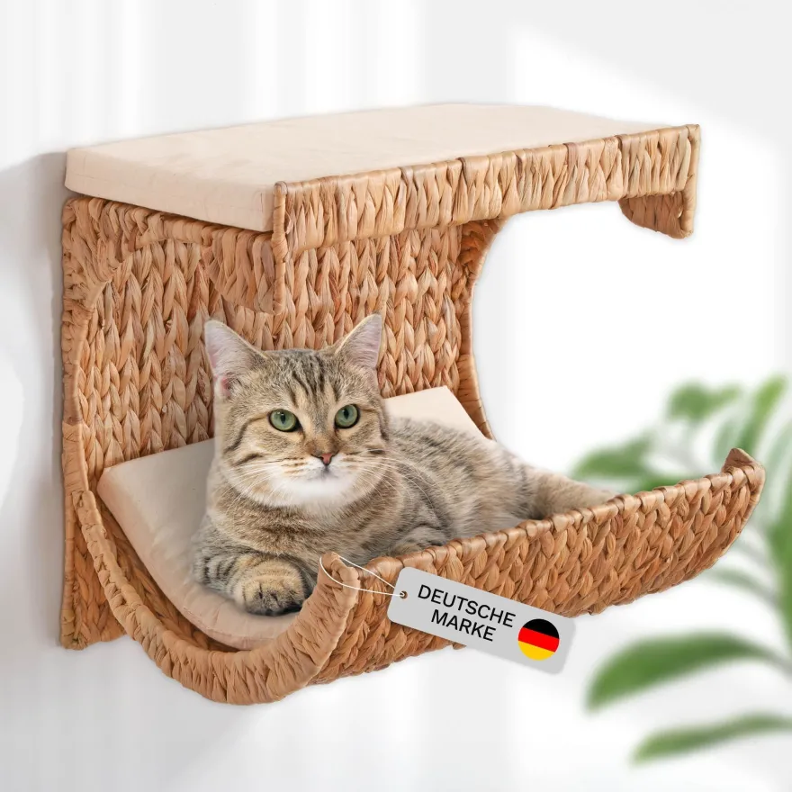 Lycce Katzenbett Wand | Kletterwand Katzen | Katzenmulde Wandmontage Nicky