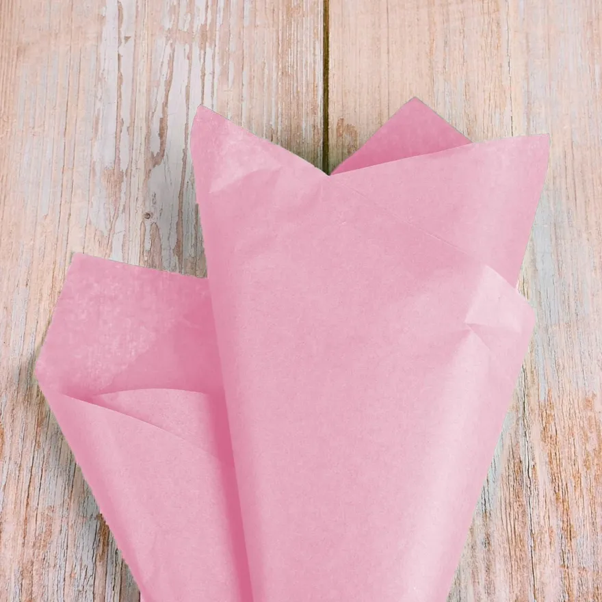 LZRinue 60 Blatt rosa Seidenpapier 35 x 50 cm - Vielseitiges Geschenkpapier für