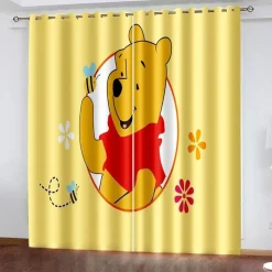 Mabgefertigte Vorhange 23 Winnie the Pooh Schlafzimmer Verdunklung UV-Schutz