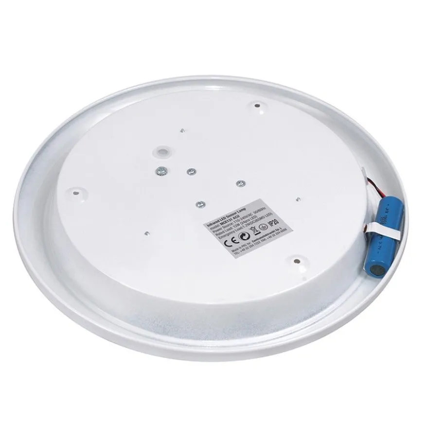 Maclean LED Deckenleuchte MCE131 ACU, Infrarot-Deckenleuchte mit Bewegungsmelder Weiß