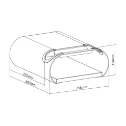 Maclean MC-466 Fahrrad-Wandhalterung Wandfahrradträger Horizontal Belastung 25kg
