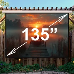 Maclean MC-561 Projektionswand Elektrisch Wand- und Fernsteuerung 135