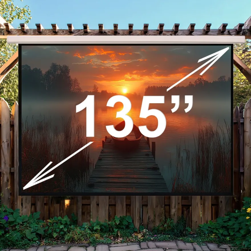 Maclean MC-561 Projektionswand Elektrisch Wand- und Fernsteuerung 135