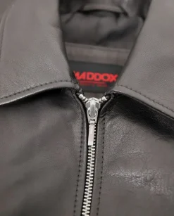 MADDOX - Damen Ledermantel Longjacke Lammnappa schwarz