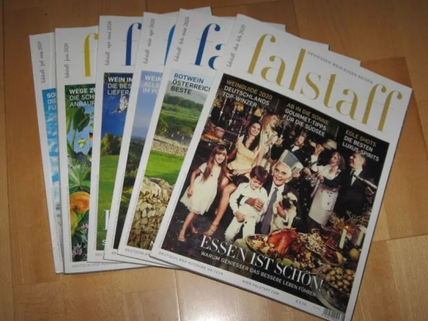 Magazin Falstaff Deutschland-Ausgabe, 15 Ausgaben 2019/2020