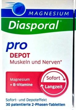 Magnesium Diasporal Depot Muskel und Nerven Tabletten 30 Stück 14232511