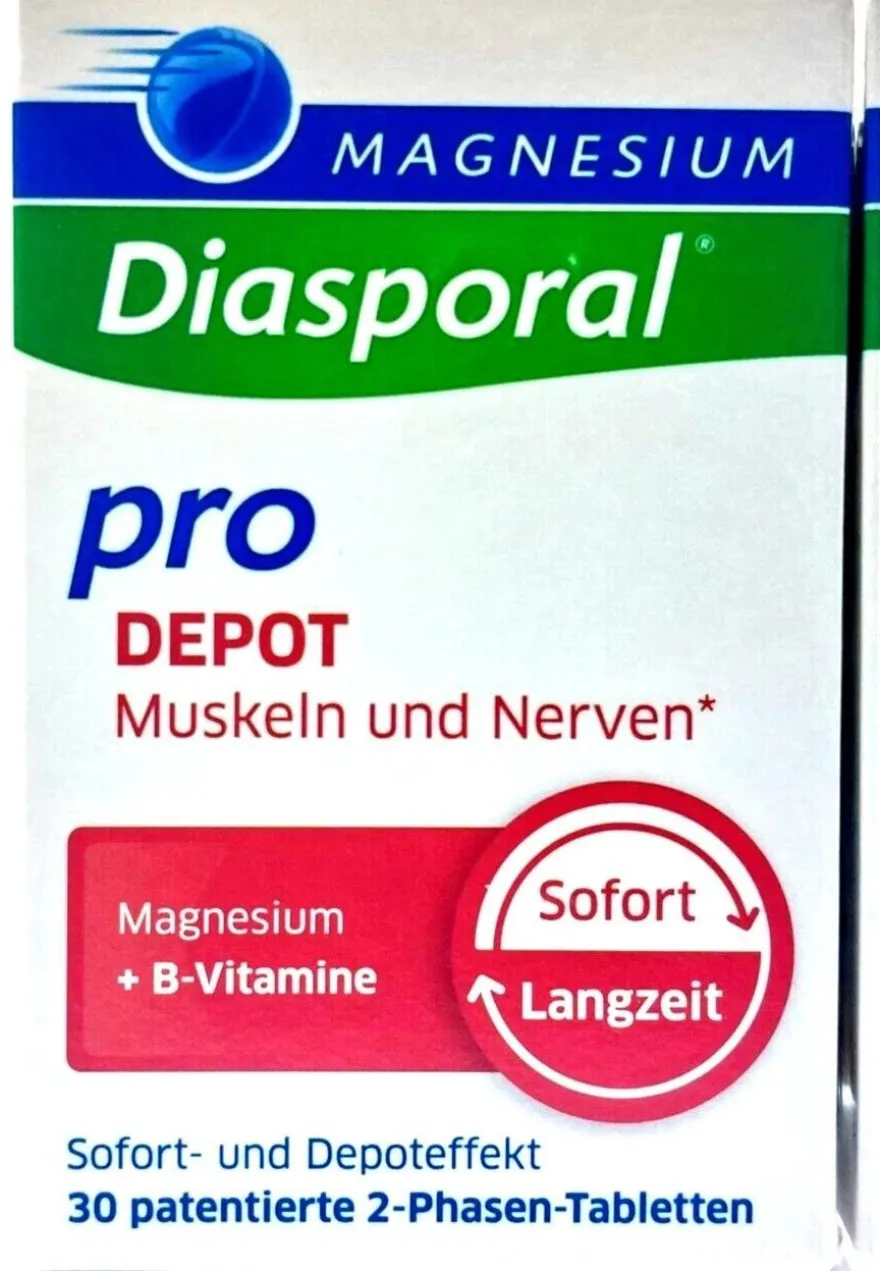 Magnesium Diasporal Depot Muskel und Nerven Tabletten 30 Stück 14232511