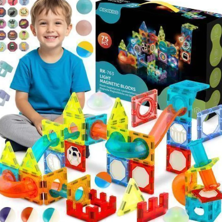 Magnetbausteine mit Licht RK-763 Ricokids