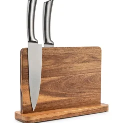 Magnetischer Messerblock Holz Doppelseitiger Messerhalter Organizer