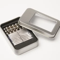Magnetisches Konstruktionsset (36 Stangen, 27 Kugeln) - silber - Neocube 216 Magnet