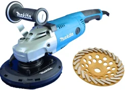 Makita / Trongaard Betonschleifer / Estrichschleifer / Winkelschleifer 180mm 2200W