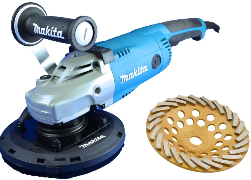 Makita / Trongaard Betonschleifer / Estrichschleifer / Winkelschleifer 180mm 2200W