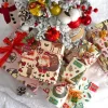MAMUNU Geschenkpapier Weihnachten Set, 6 Blatt Rosa Kraftpapier (50x70cm) mit