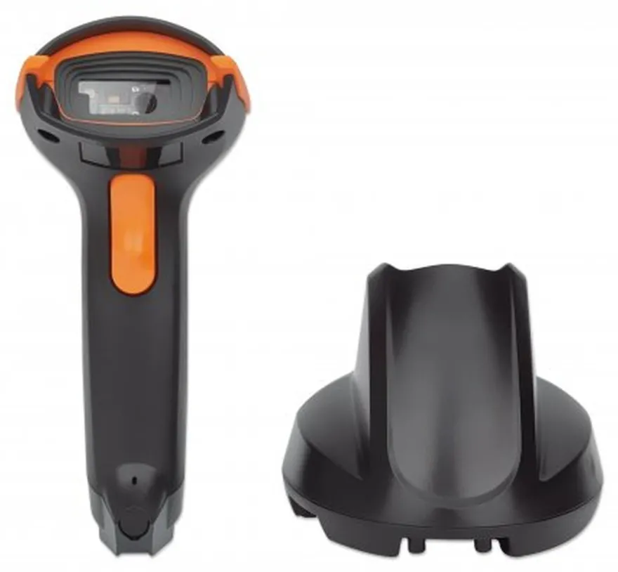 Manhattan Wireless 2D Handheld Barcode Scanner, 250mm Scan Depth, up to 80m eff... ->