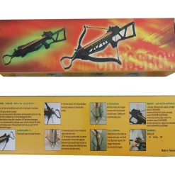 ManKung Armbrustgewehr schwarz 150 lbs. klappbarer Fiberglasbogen Fußbügel (18 + )