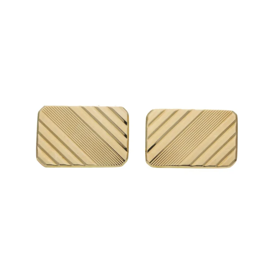 Manschettenknöpfe Gold 333 poliert, strukturiert 25326660 Second Hand, wie neu