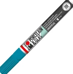 Marabu Porcelain Painter 2-4 mm Glas Porzellanmalstift Geschirr Türkis 092