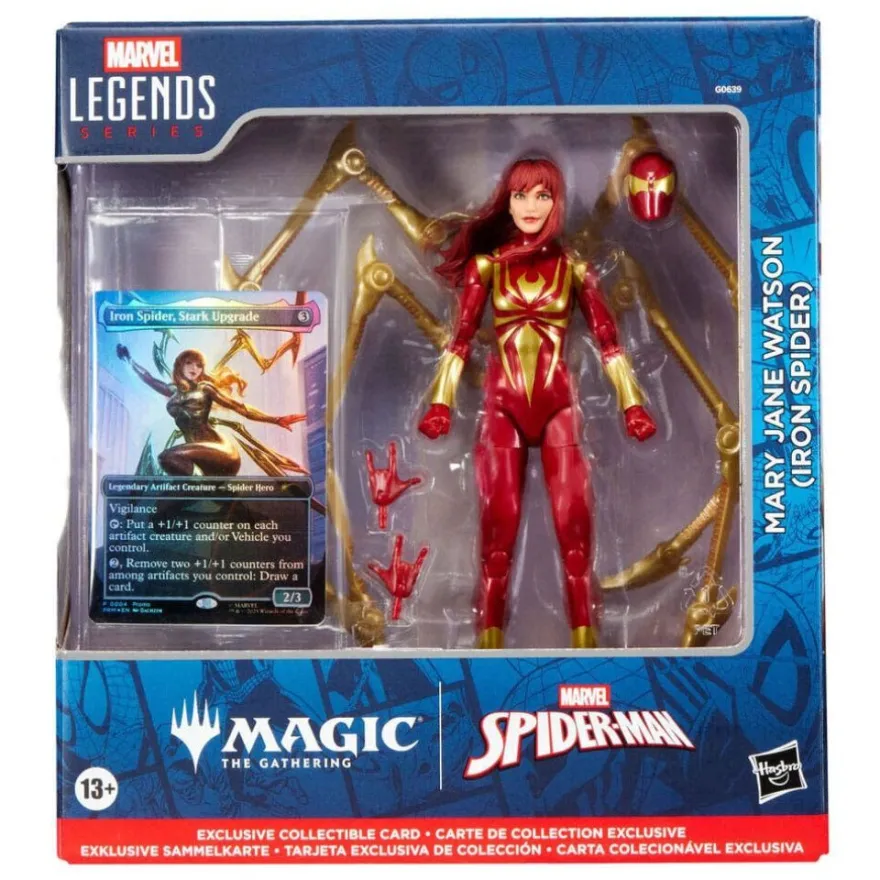 Marvel Spider-Man Magic The Gathering Figur von Mary Jane Watson, Eisenspinne, 15 cm