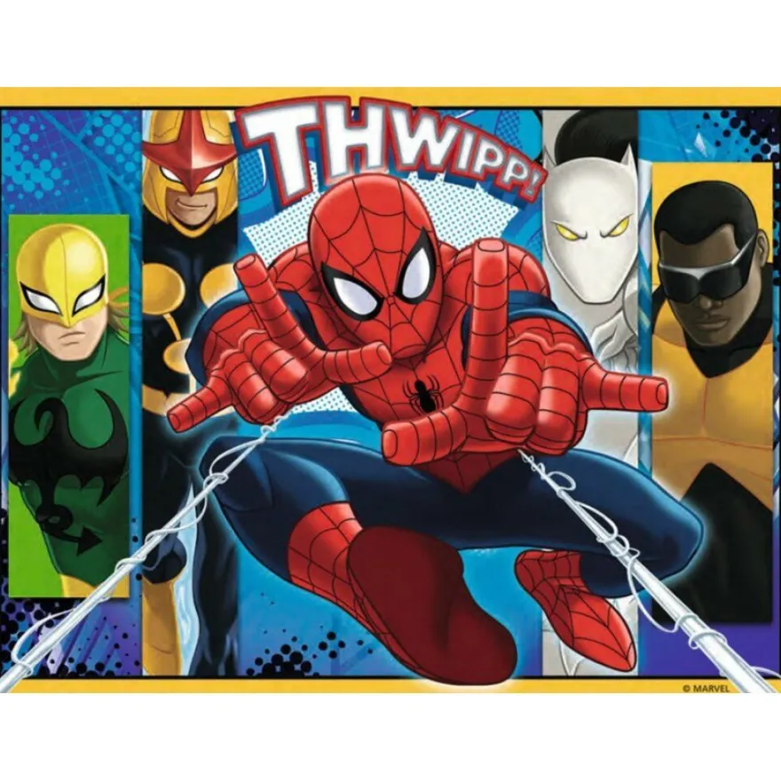 Marvel Ultimatives Spiderman-Puzzle 12 + 16 + 20 + 24 Teile