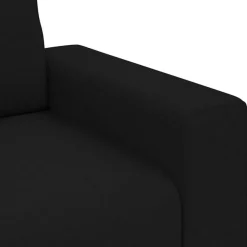 Massbinet 3-Sitzer Schlafsofa, 180 cm, Stoff, Schwarz - Vielseitig und bequem