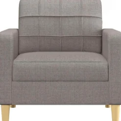 Massbinet Sofasessel aus Leinenstoff, taupe, 60 cm - Modernes und bequemes