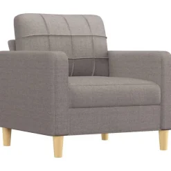 Massbinet Sofasessel aus Leinenstoff, taupe, 60 cm - Modernes und bequemes