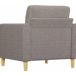 Massbinet Sofasessel aus Leinenstoff, taupe, 60 cm - Modernes und bequemes