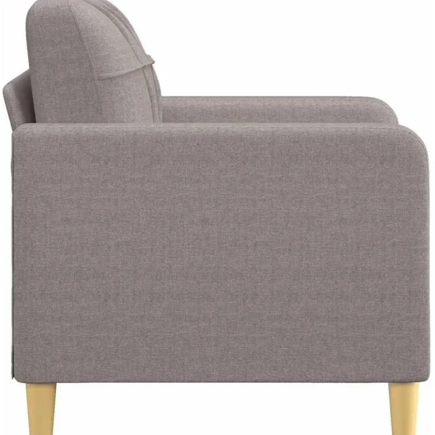 Massbinet Sofasessel aus Leinenstoff, taupe, 60 cm - Modernes und bequemes