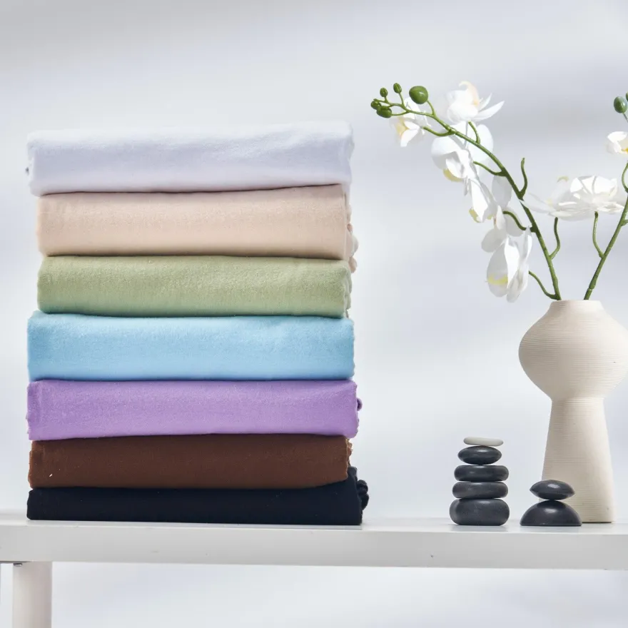 Master Massage Flanell 3er Set Überzug Spanntuch Kopfkissenüberzug Massageliege