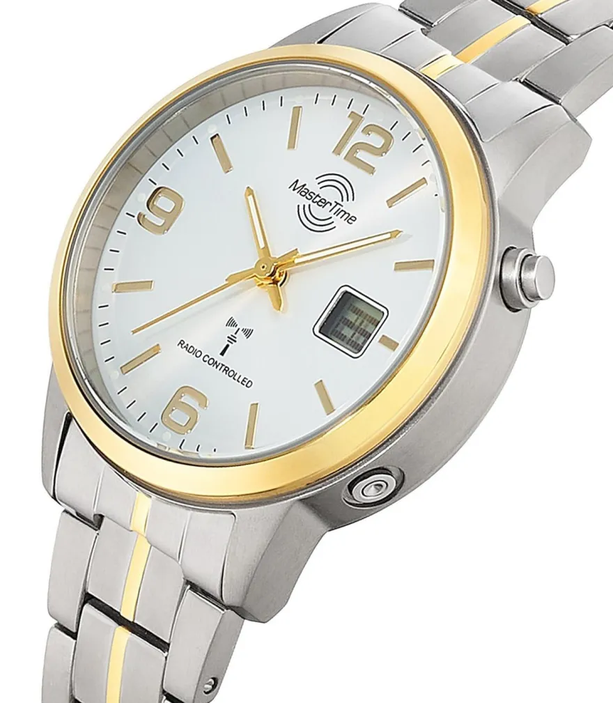 Master Time Damenuhr Funk Expert Titan Bicolor MTLT-10900-42M