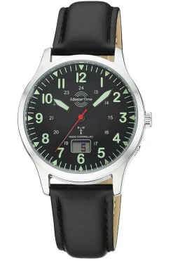 Master Time Herren-Armbanduhr Funk Super Power Aviation Schwarz MTGA-10957-22L