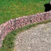 Mauergitter L232xH40xT10cm für Mauer gerade/ geschwungen Hochbeet Gabione Bellissa