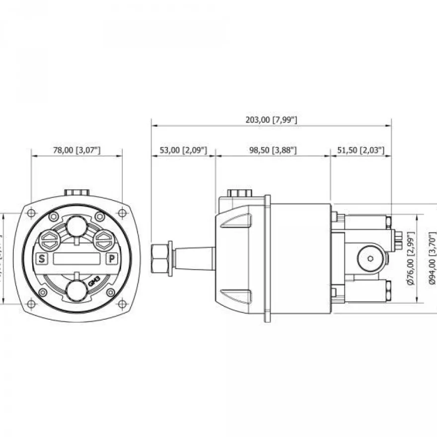 Mavi Mare GF90BT Hydrauliklenkung Aussenborder Bootslenkung Steuersystem