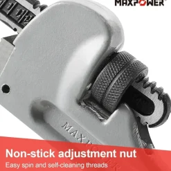 Maxpower Rohrzange 450mm (18 Zoll) Aluminium, Öffnungskapazität 63 mm (2.5 Zoll)