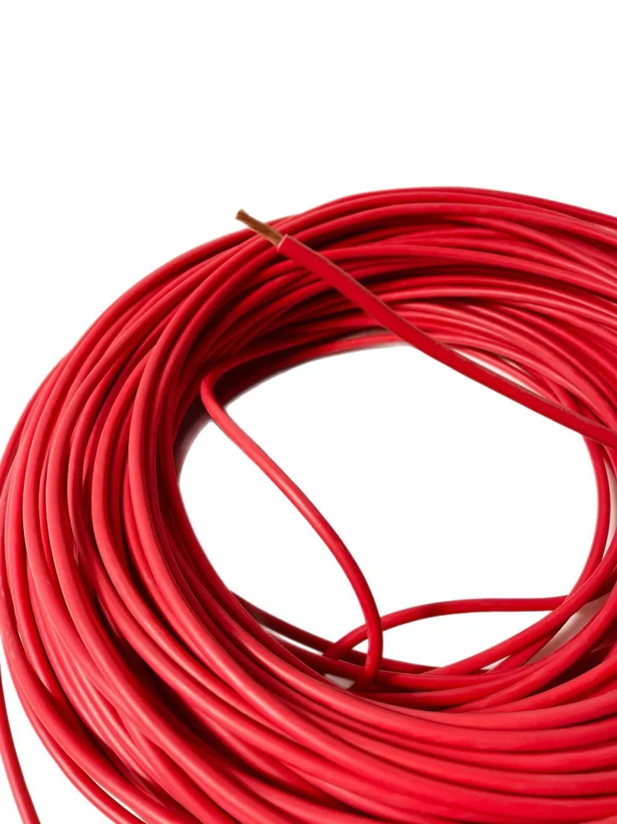 4m Batteriekabel Aderleitung 10 mm² H07V-K Stromkabel Kabel PVC rot