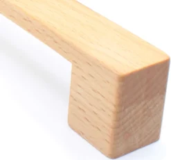 Möbelgriffe BA 96 - 416mm, Küchengriffe Buche massiv, Holzgriffe