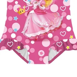 Mädchen Princess Peach One-piece Badeanzüge Rüsche Strand Bikini Riemchen Swimsuit