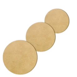 MDF Holzscheibe Scheibe Rund 3mm Basteln DIY Deko