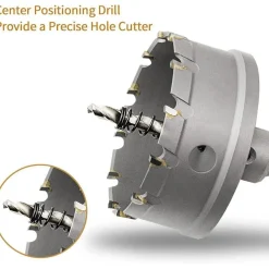 Meccion Hartmetall Lochsäge Bohrer TCT für Edelstahl, Eisen, Legierung, Holz