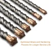 Meccion SDS Plus Hammerbohrer 10mm x 200mm (2 Stück) - Professioneller