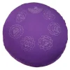 Meditationskissen 7 CHAKRA Dinkelspelz lila D: 35 cm Yogakissen Sitzkissen